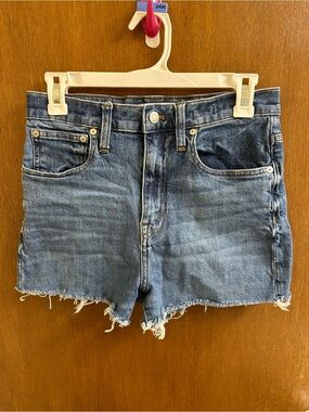 Madewell High Rise Slim Boyjean Short